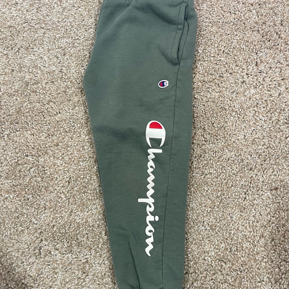 Champion Kids Olive Joggers with Logo